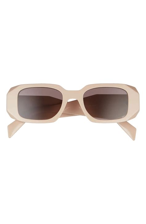 runway 49mm rectangle sunglasses prada|prada runway 49mm rectangle sunglasses.